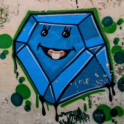 Blue Diamond Head no 22 of 52Faces collection by YROM*