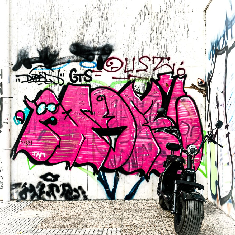 bike pink letters thessaloniki 2021